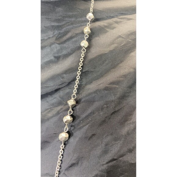 Star Womens Necklace Silver Tone Set Size 36in Hammered Style Celestial Cosmic - Picture 4 of 9